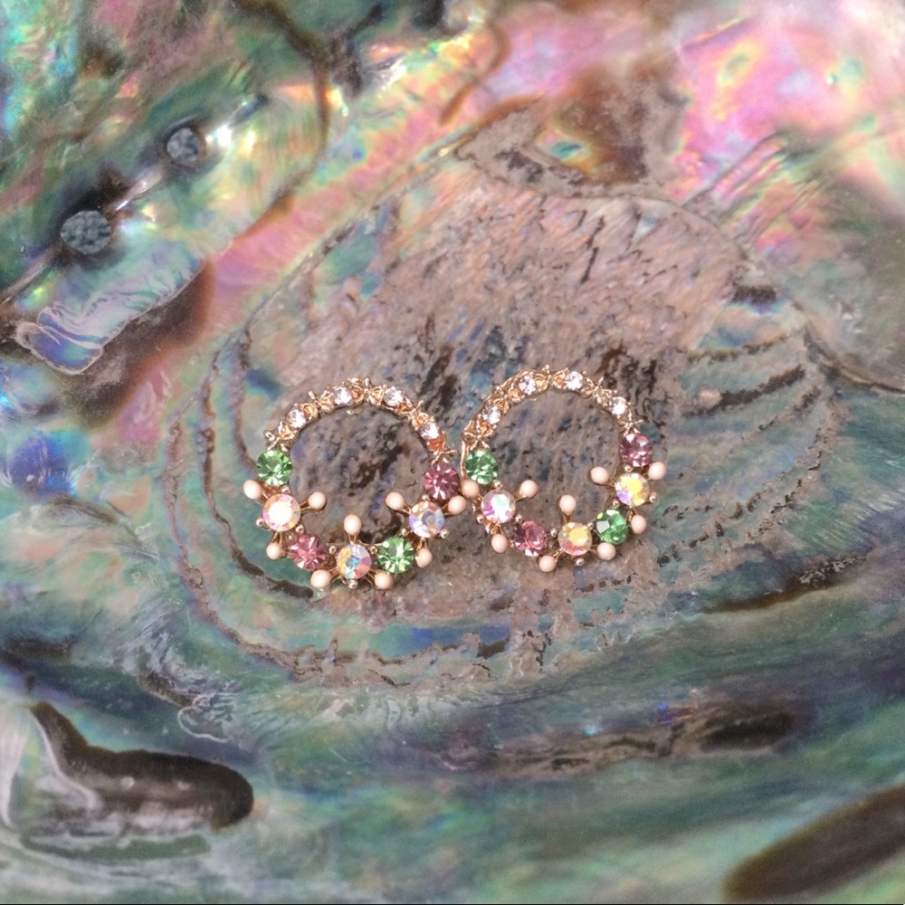 Colorful Wreath Earrings